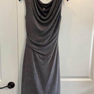 Cocktail Dress - Silver Sparkle Size 6 EUC